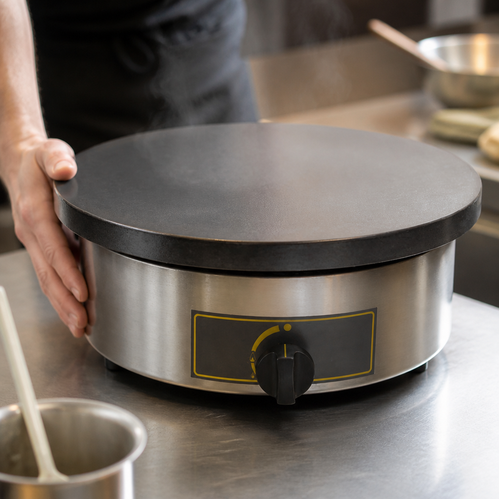 Commercial Gas Crepe Maker with 400mm cooking area