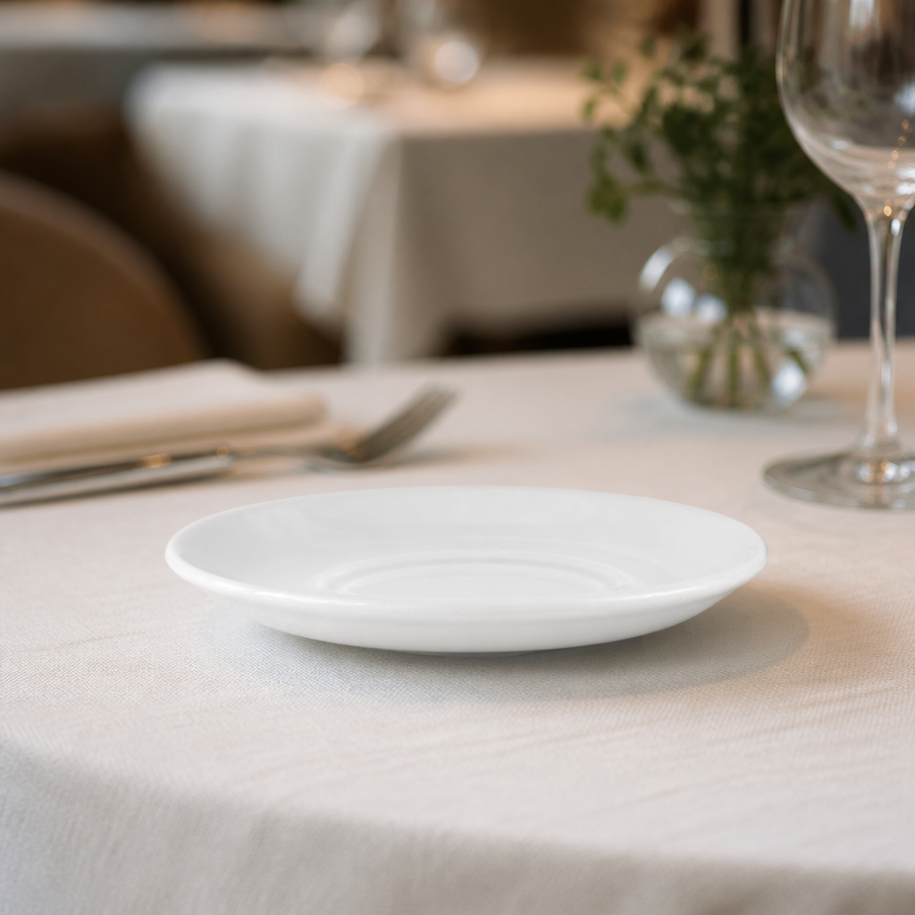 Pack of 24 Commercial Whiteware Saucers 150mm