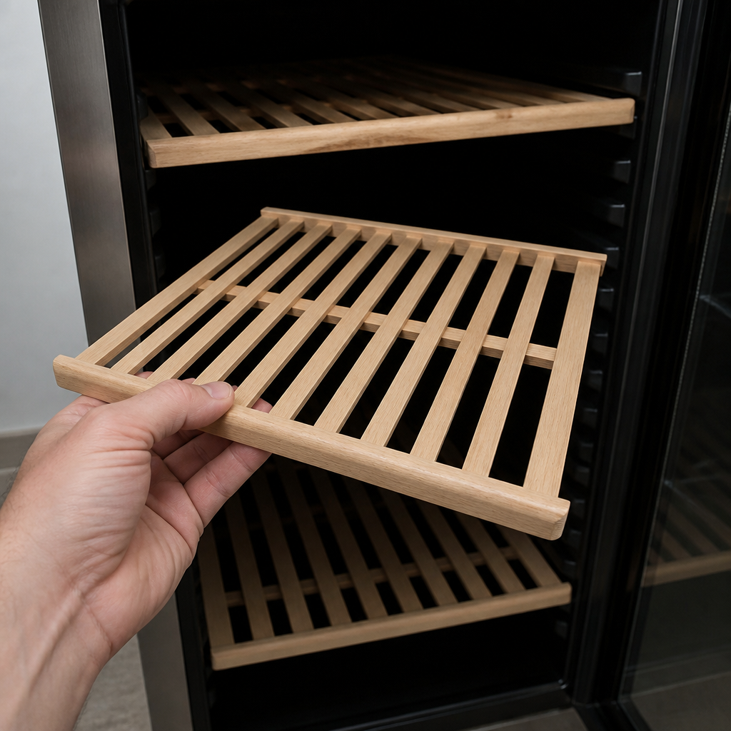 Commercial wine cooler replacement middle wood shelf 505mm