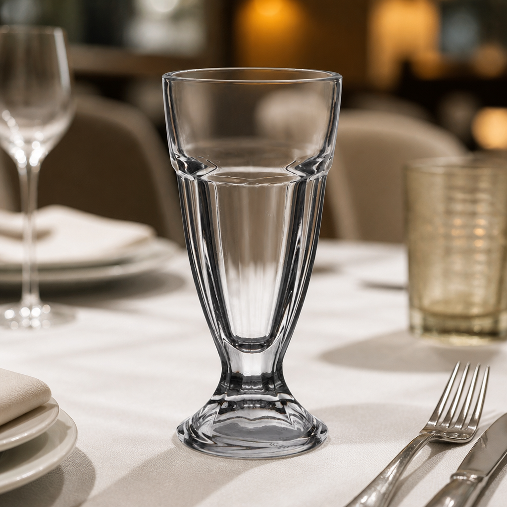 Commercial Tall Sundae Glasses 290ml Clear Glass 12 Pack