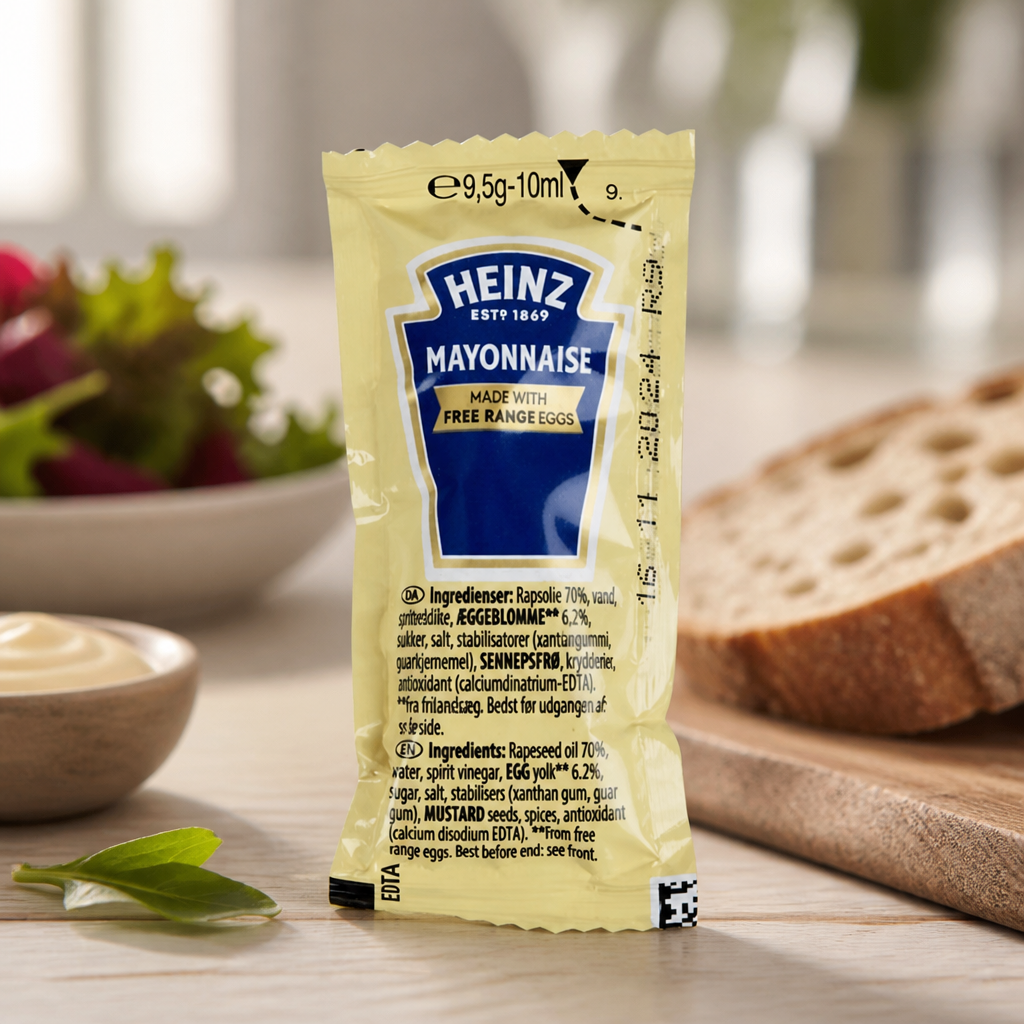 200 pack of 10ml commercial mayonnaise sachets for catering