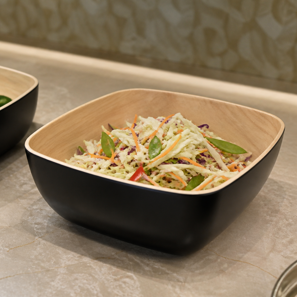 Commercial Melamine Bowl GN 1/6 in Black for Serving