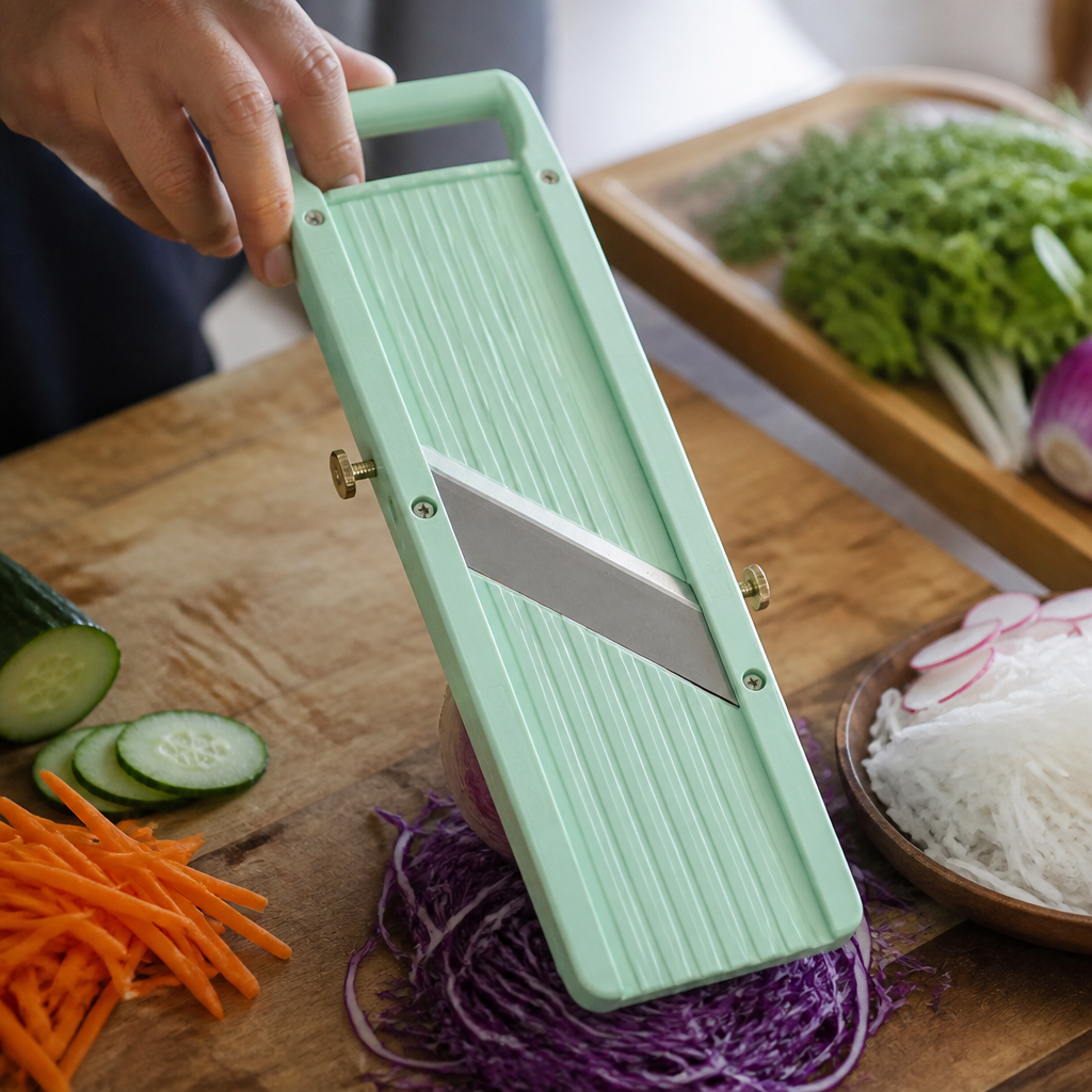 Commercial Japanese Mandoline with Safety Guard 305mm