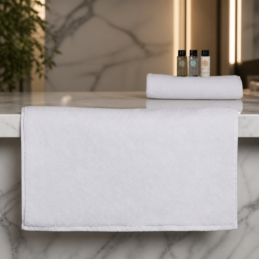 Luxury 600g/m² Cotton Bath Mat 500x800mm for commercial use