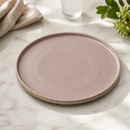 Commercial Stoneware Plates 270mm Rose Color 6 Pack