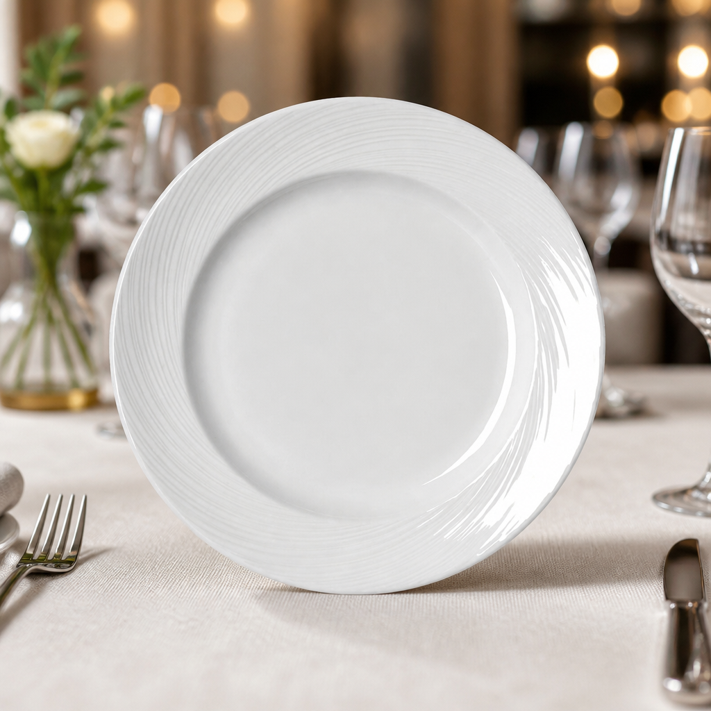 Commercial Porcelain Plates 250mm - 24 Pack