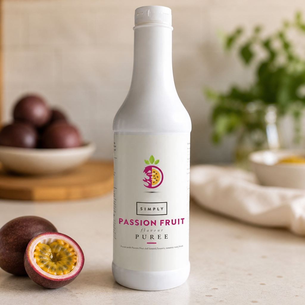 1L Commercial Passion Fruit Puree for cocktails and mocktails