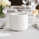 Stackable 199ml Commercial Tea Cups - 24 Pack