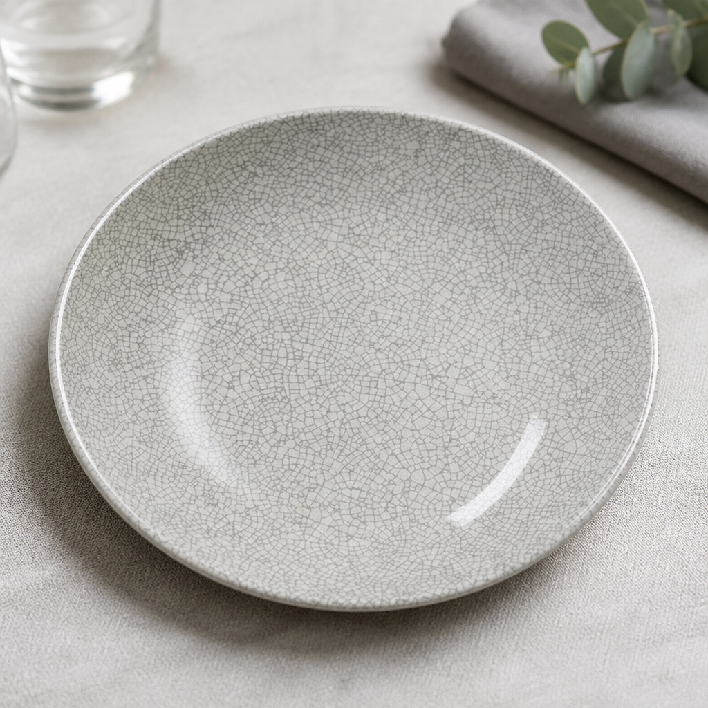 Commercial Coupe Bowls 205mm Grey Crackle Finish 12 Pack