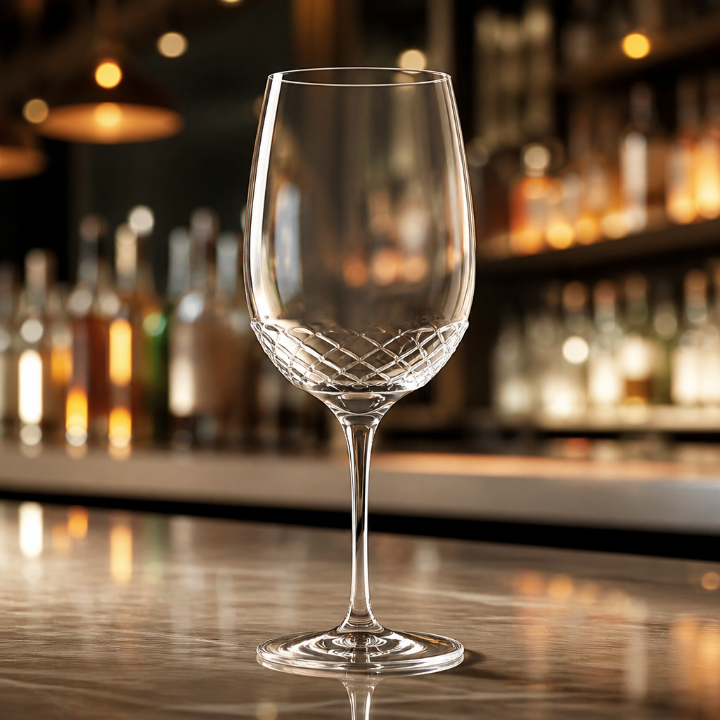 24 pack of 550ml lead-free crystal commercial wine glasses
