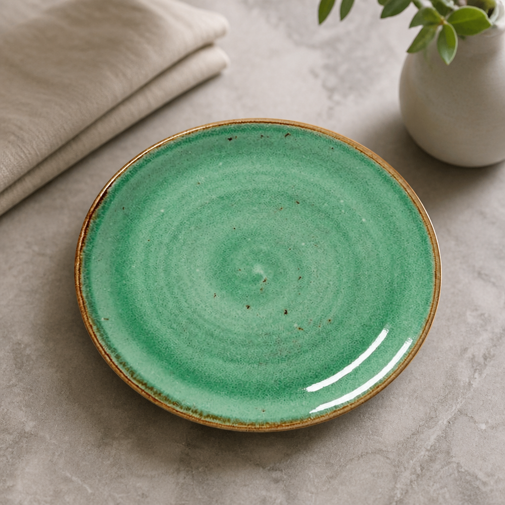 Commercial Aqua Coupe Plates 202mm - 12 Pack for Catering