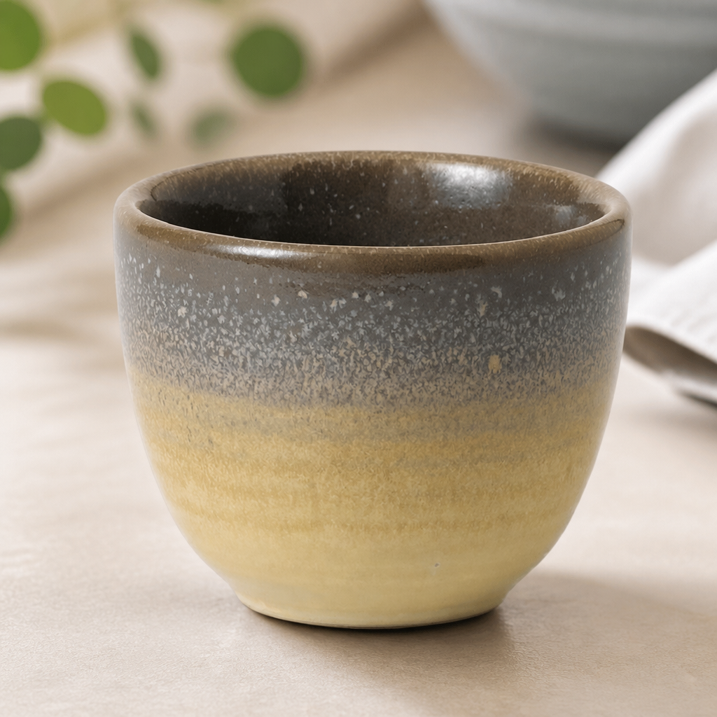 Granite vitrified stoneware taster cups 66ml 12 pack