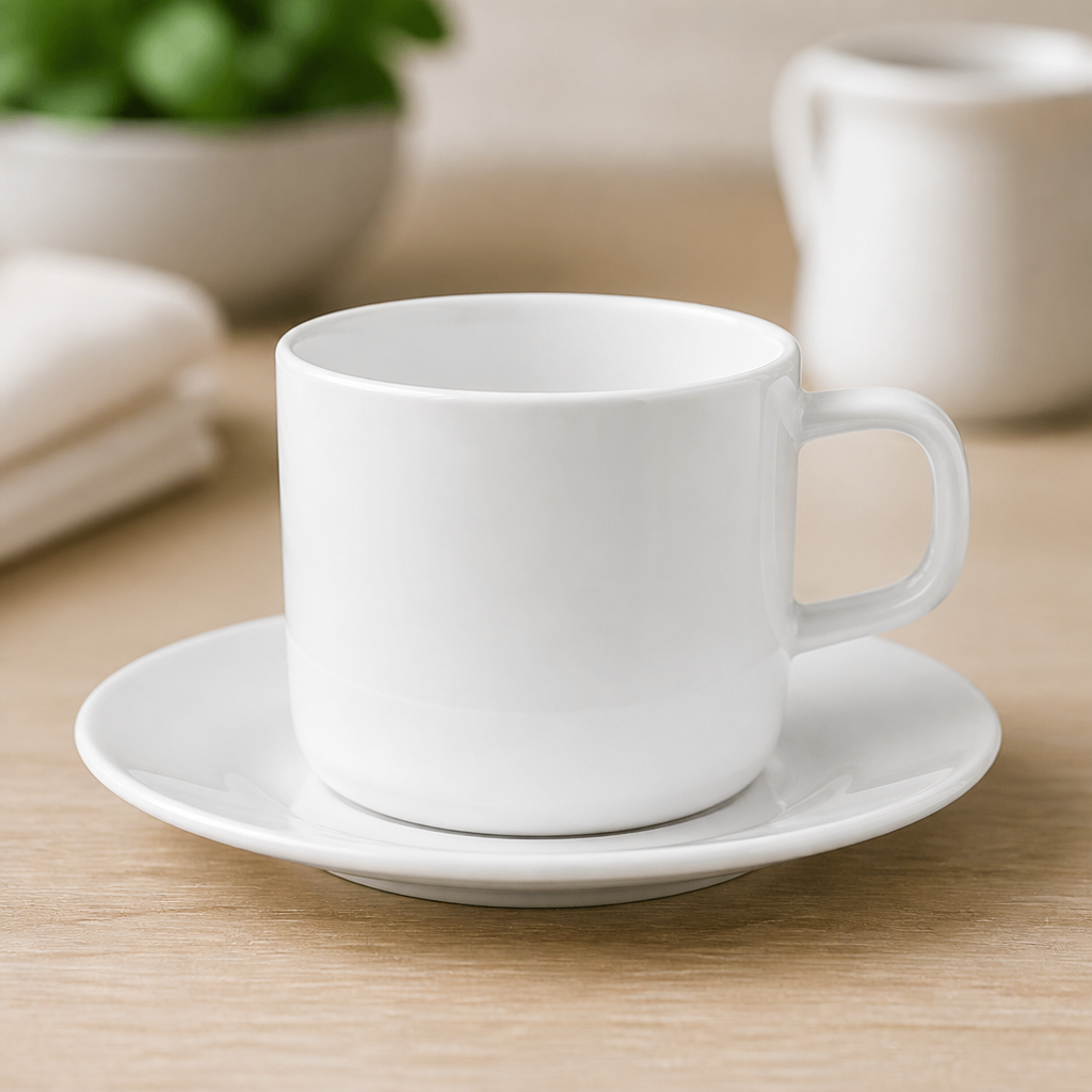 Commercial Melamine Saucers 140mm Durable Catering Crockery