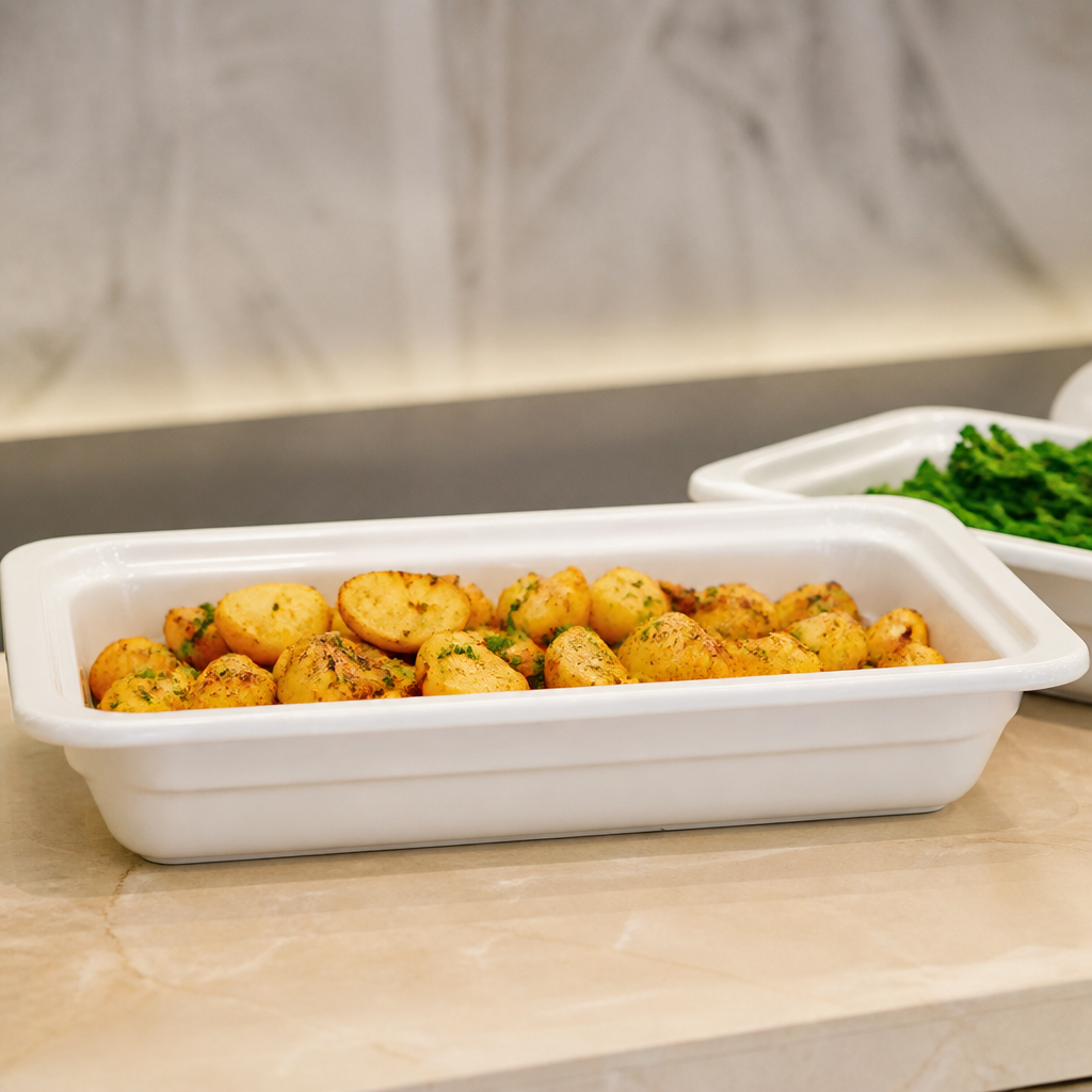 Commercial Ceramic Gastronorm 1/3 Size 1.8L for Catering