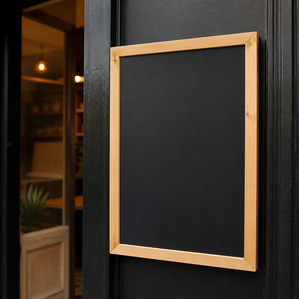 Antique Framed Blackboard 936x636mm Commercial Wallboard