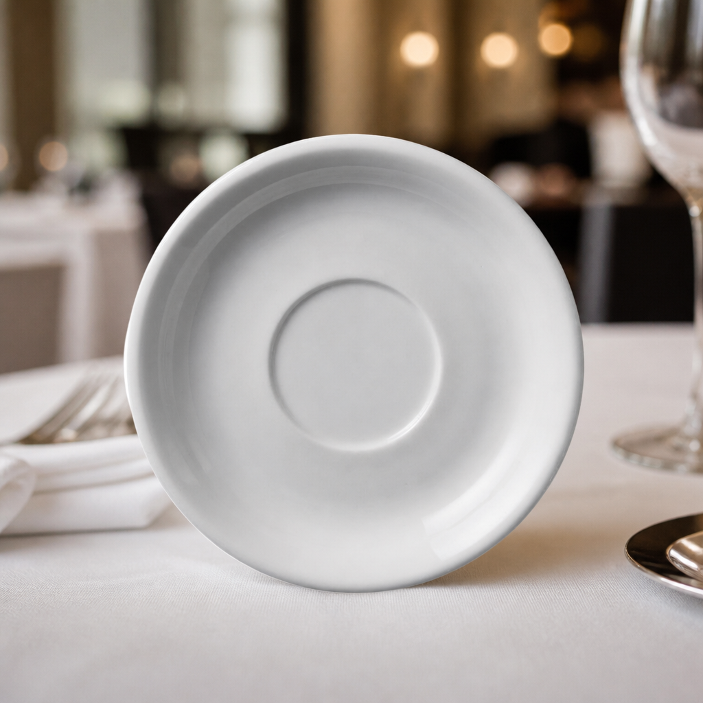 Commercial cappuccino saucers 180mm in a 12 pack