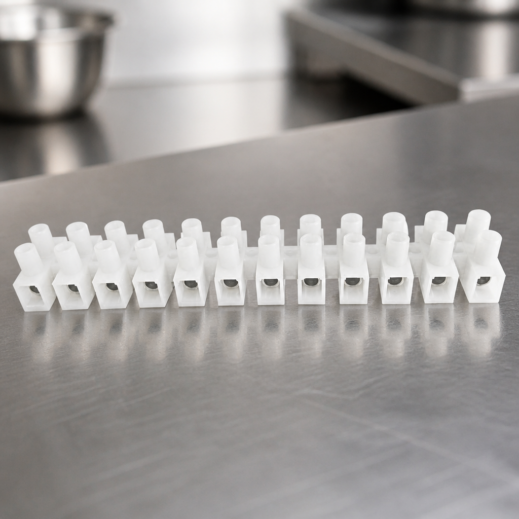 Commercial Glasswasher Terminal Block Metal Plastic 19x92mm