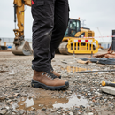 Premium Metal-Free Trail Boot S3 HRO HI CI SRC - Comfortable Ankle Design with Water-Repellent Leather and Anti-Slip Sole