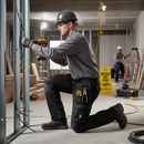 Premium Heavy Duty Black Work Trousers for Tradesmen - Tall Leg Sizes 28-52 - High-Quality Professional Grade for Industrial and Commercial Applica...