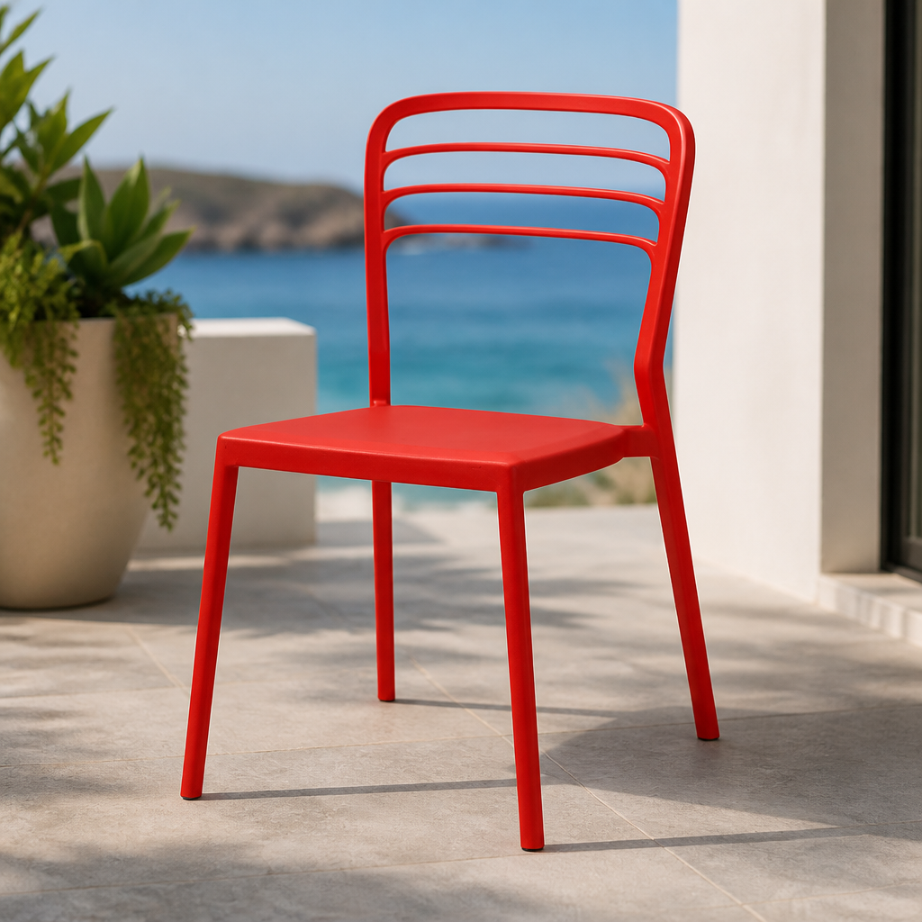 Commercial Outdoor Seating Chair - Recycled Plastic - 4 Pack