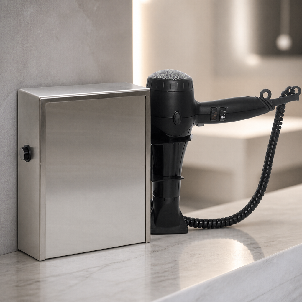 Commercial Silent Ionic Hair Dryer with Stainless Steel Housing