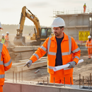 High-Performance Polycotton Zip Front Jacket - GO/RT 3279 EN471 Class 3 Hi-Vis Orange Safety Wear