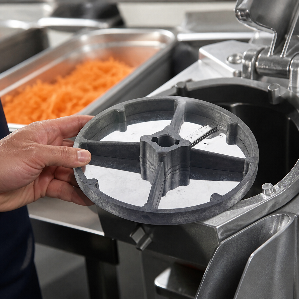 Shredding disc replacement part for commercial veg prep machine