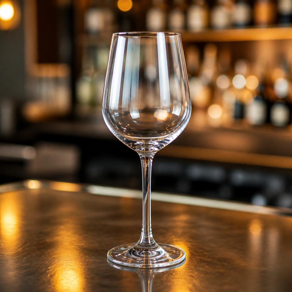 Commercial Wine Glasses 365ml Clear Crystal - 6 Pack