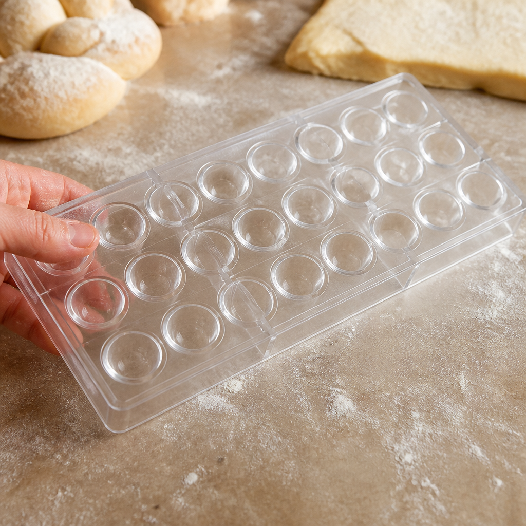 Commercial Chocolate Sphere Mould for 18 Spheres