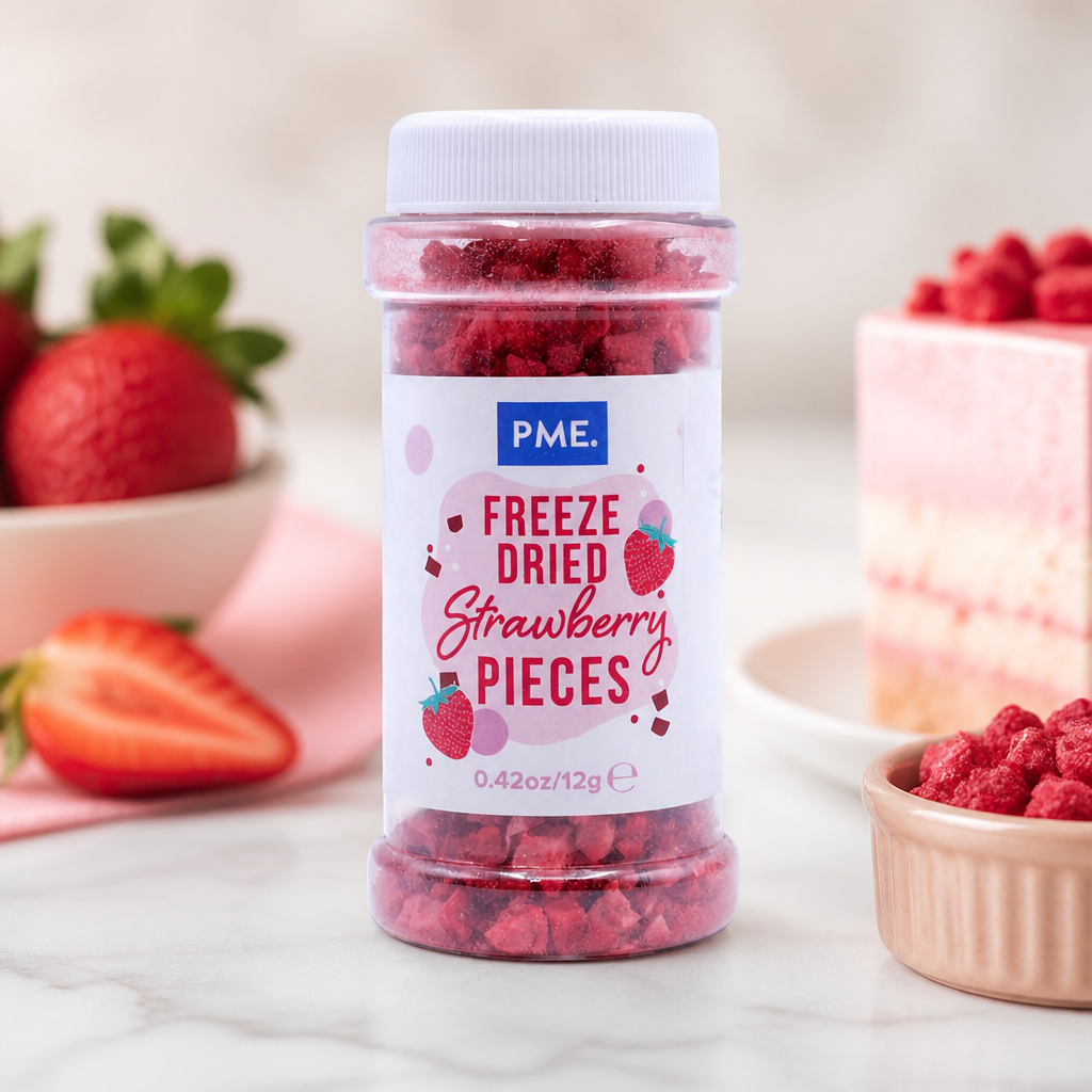Freeze Dried Strawberry Pieces 12g for drink topping