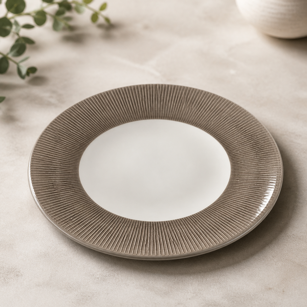 Bamboo Deep Round Coupe Plates 280mm 12 Pack Commercial Crockery