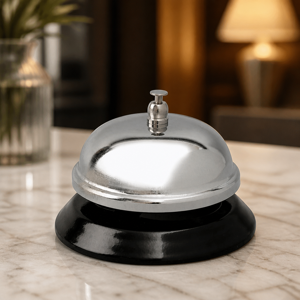 Stainless Steel Reception Service Bell 88mm for Front-of-House
