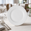 Commercial Footed Plates 234mm White Ceramic 12 Pack