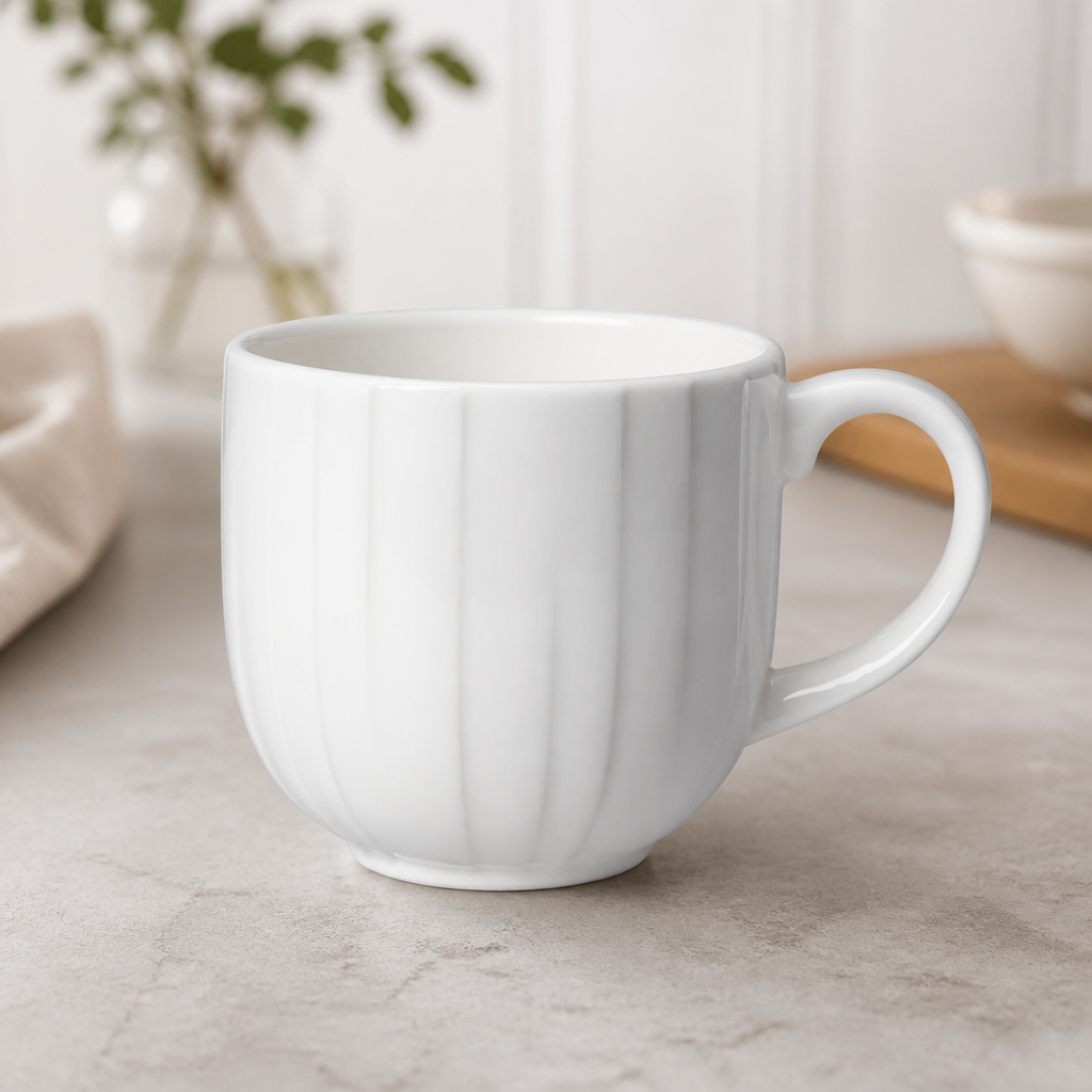 Commercial Ceramic Mugs 285ml - 12 Pack Dishwasher Safe