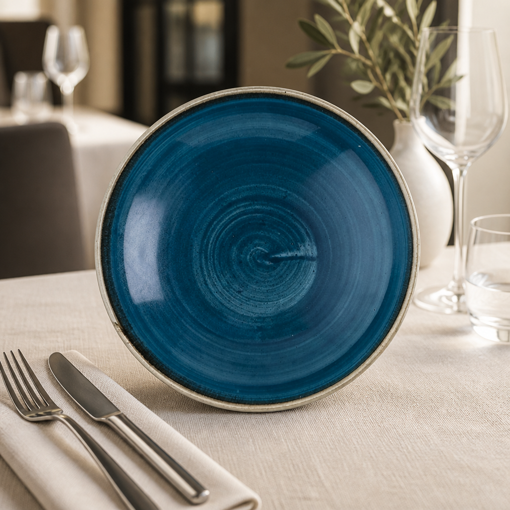 Commercial Coupe Bowls 184mm Java Blue 12 Pack