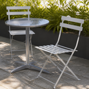Commercial Outdoor Folding Chairs Grey - 2 Pack