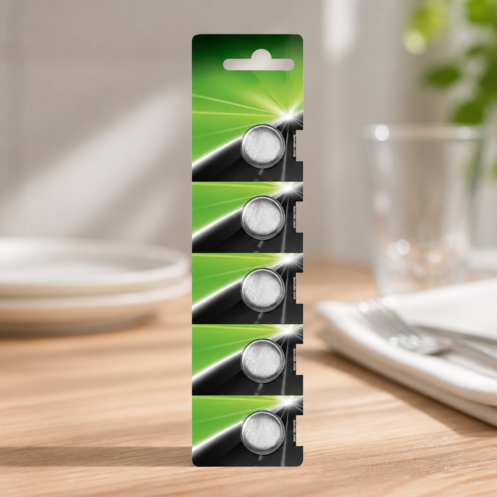 Lithium Button Battery Pack for Commercial Use - 5 Pack