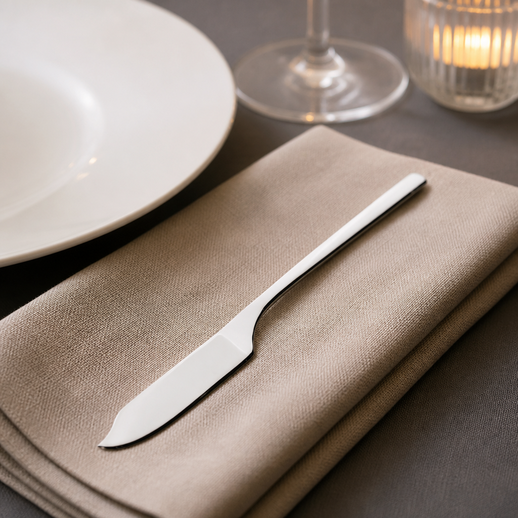 Set of 12 stainless steel commercial fish knives