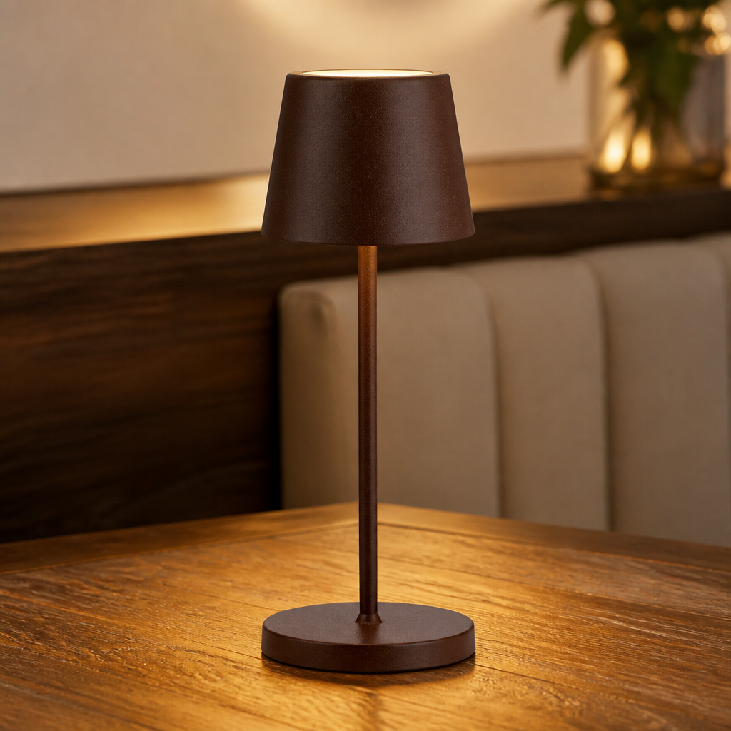 Cordless Table Lamp 210mm LED Light with USB Charging Base