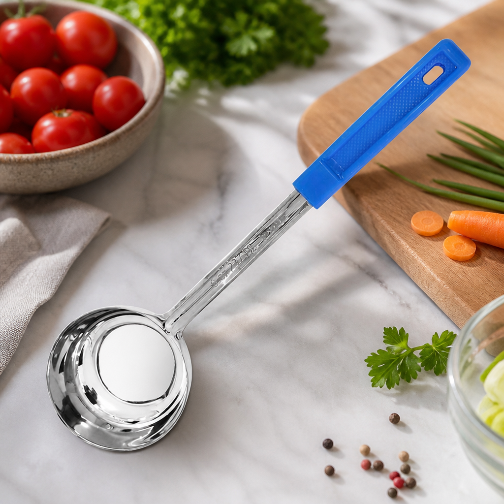 Commercial Blue Solid Spoodle 236ml with ergonomic handle