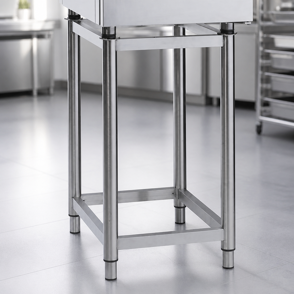 Commercial Oven Stand with Trayslides 800mm Stainless Steel