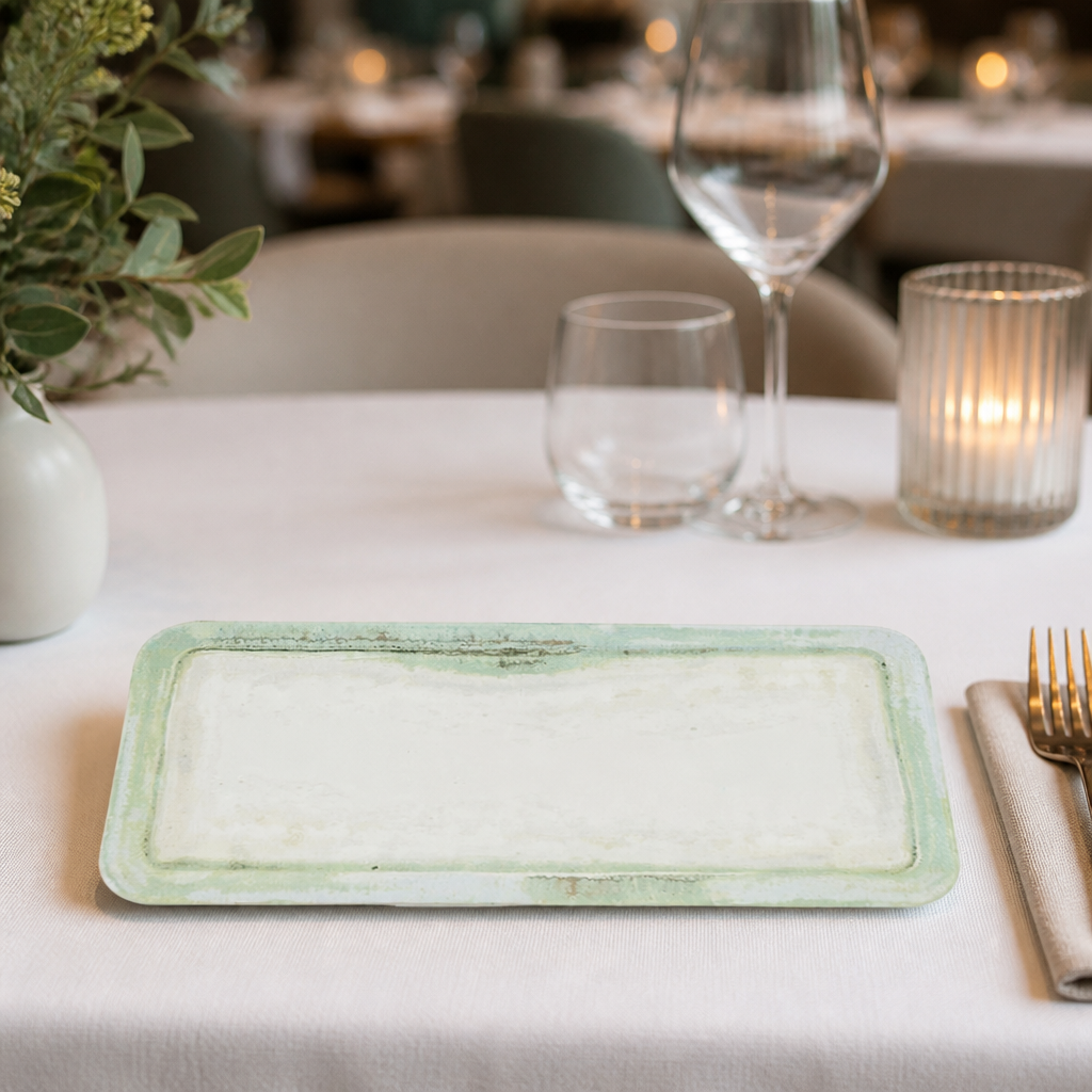 Commercial Rectangular Plate 346 x 156mm in a 6 pack