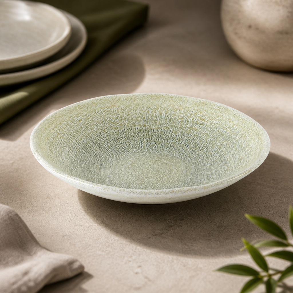 Commercial Coupe Bowl 150mm Grain Speckled Green 12 Pack