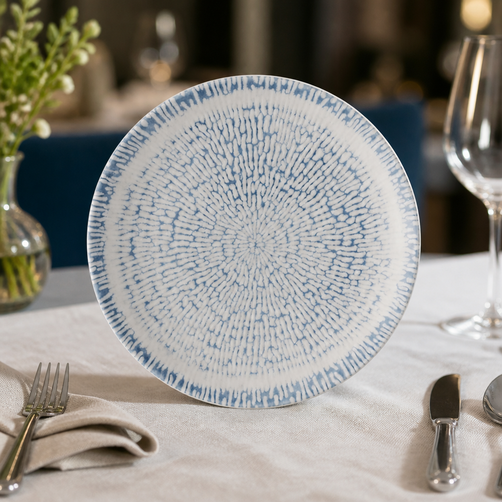 Commercial Coupe Plates 260mm Indigo 12 Pack for Catering