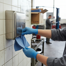 Premium Standard 1Ply Recycled C-Fold Hand Towel - Blue, 217MM x 248MM, Case of 2880, Strong and Embossed