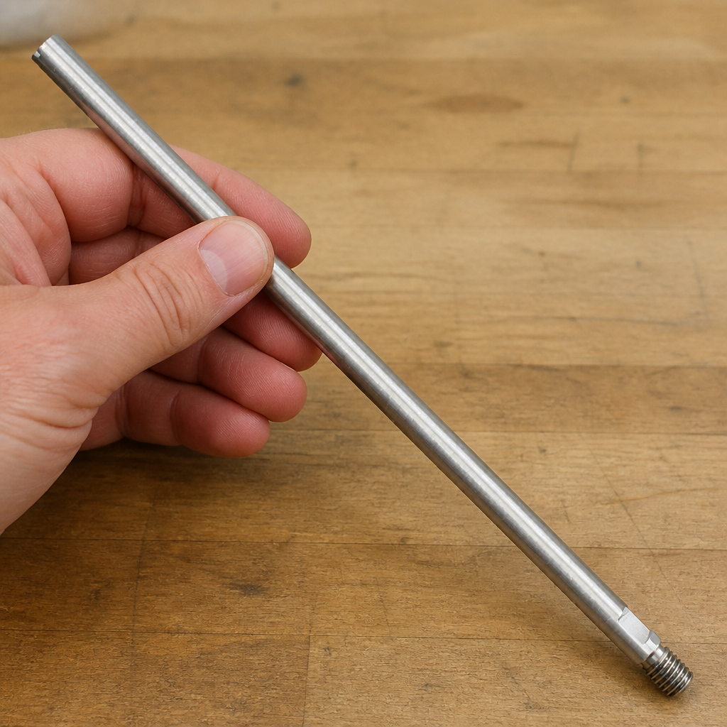 Metal meat slicer pusher axle replacement part 191mm high