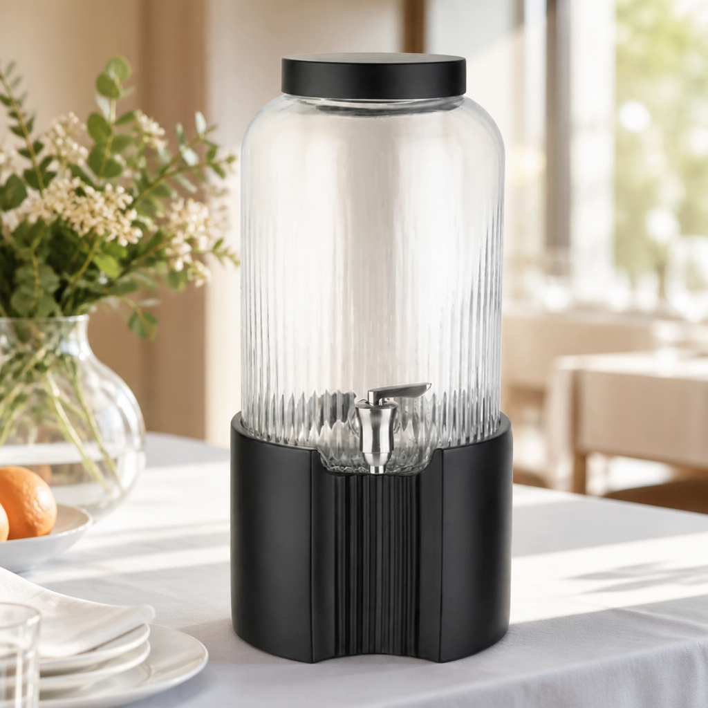 Commercial 7L Beverage Dispenser with Stainless Steel Tap