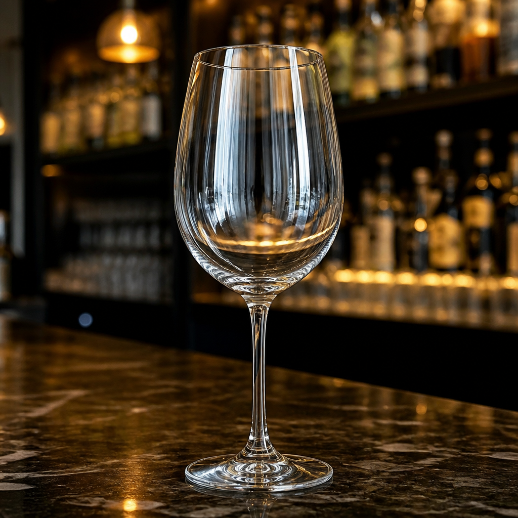 650ml lead-free crystal commercial wine glasses - 6 pack
