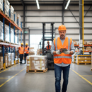 Premium High-Visibility Double Band & Brace Waistcoat - Orange Polyester with Reflective Tape for Enhanced Safety