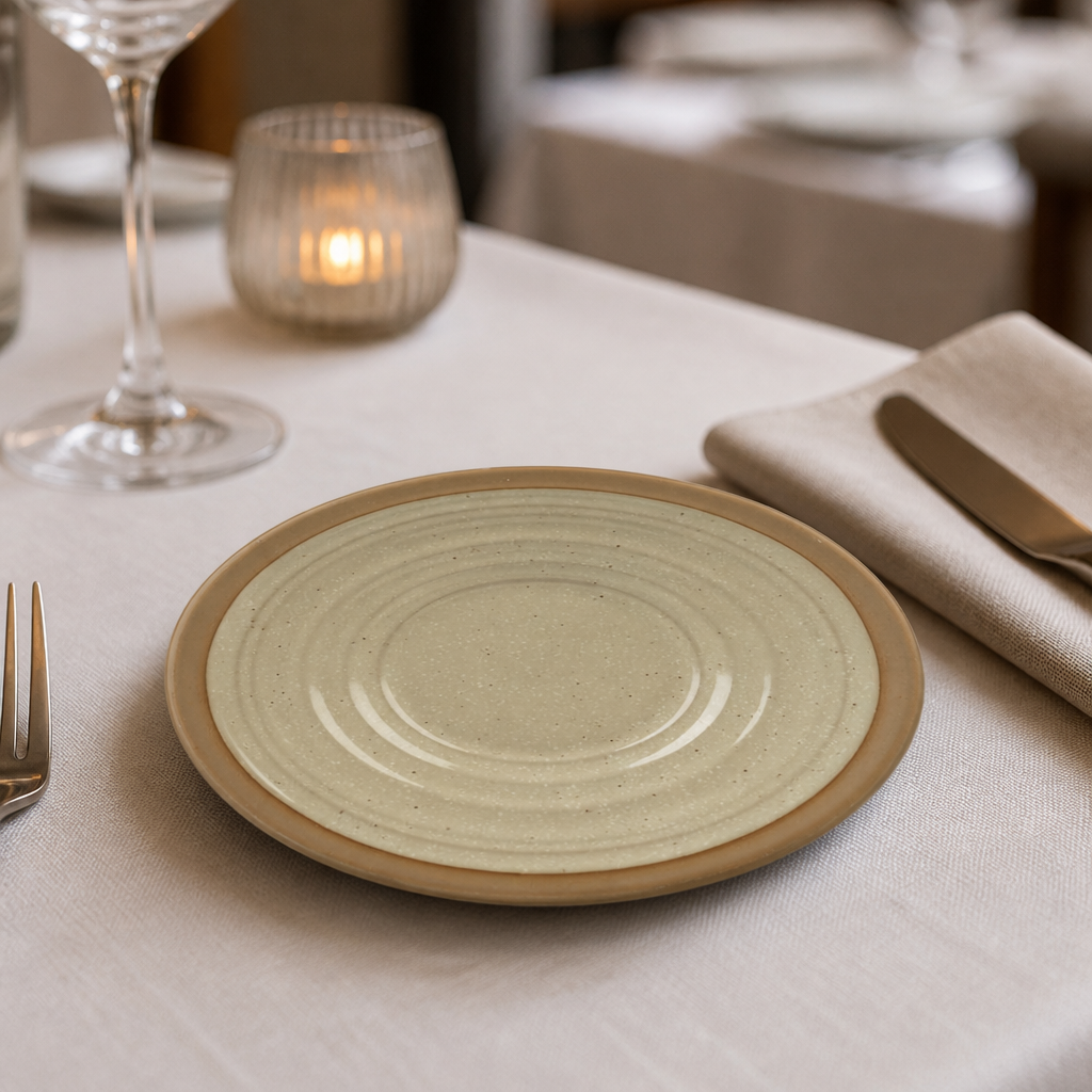 Commercial Stoneware Saucers 165mm for tabletop displays